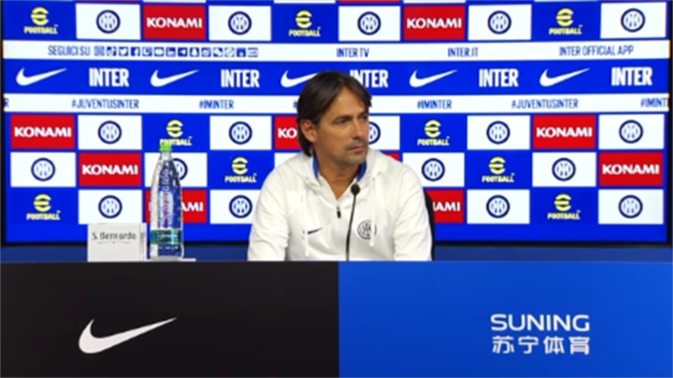 Inzaghi: "Bastoni in dubbio, Lukaku torna dopo la sosta"