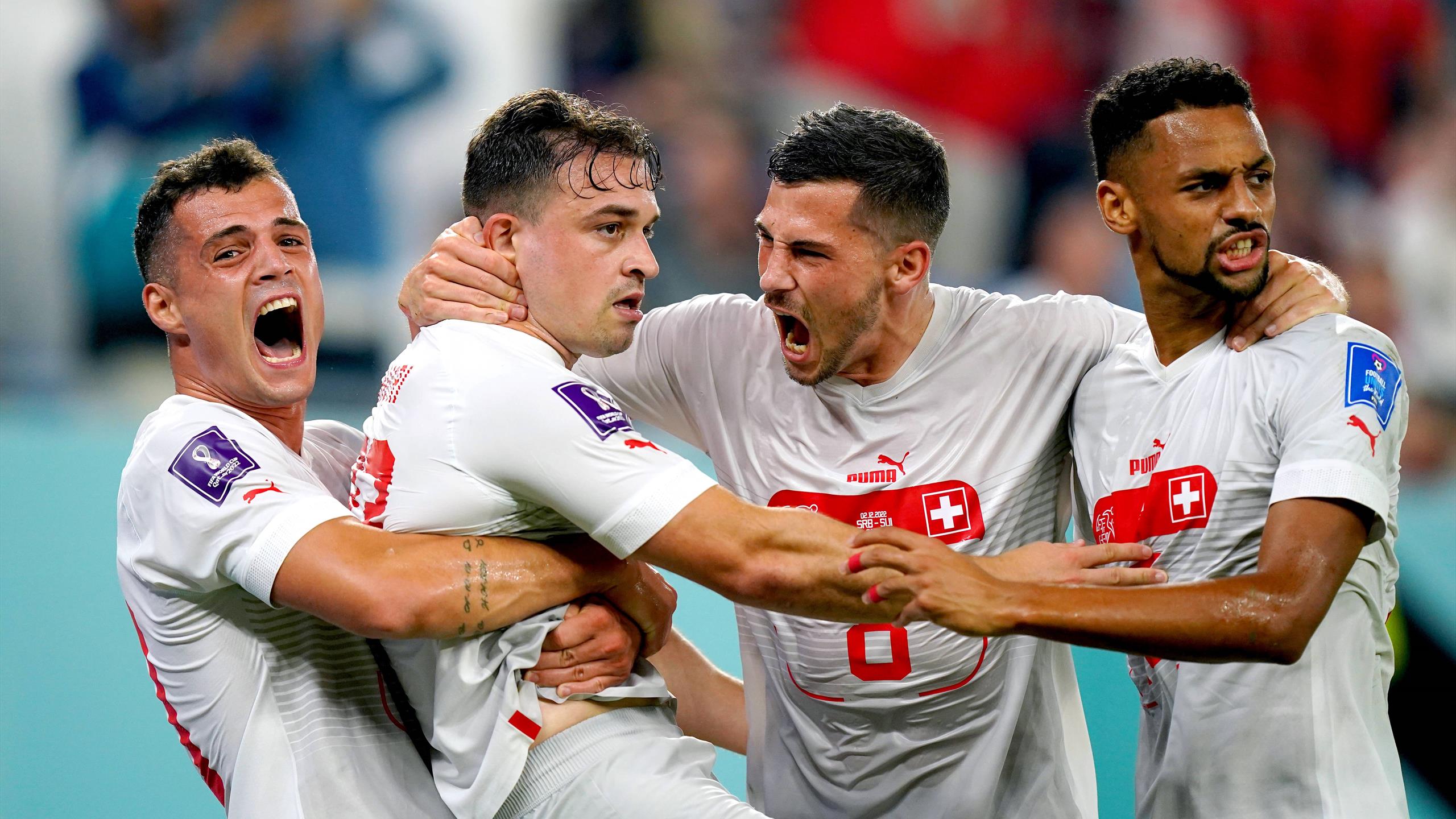 Svizzera agli ottavi con il Portogallo: Serbia battuta 3-2