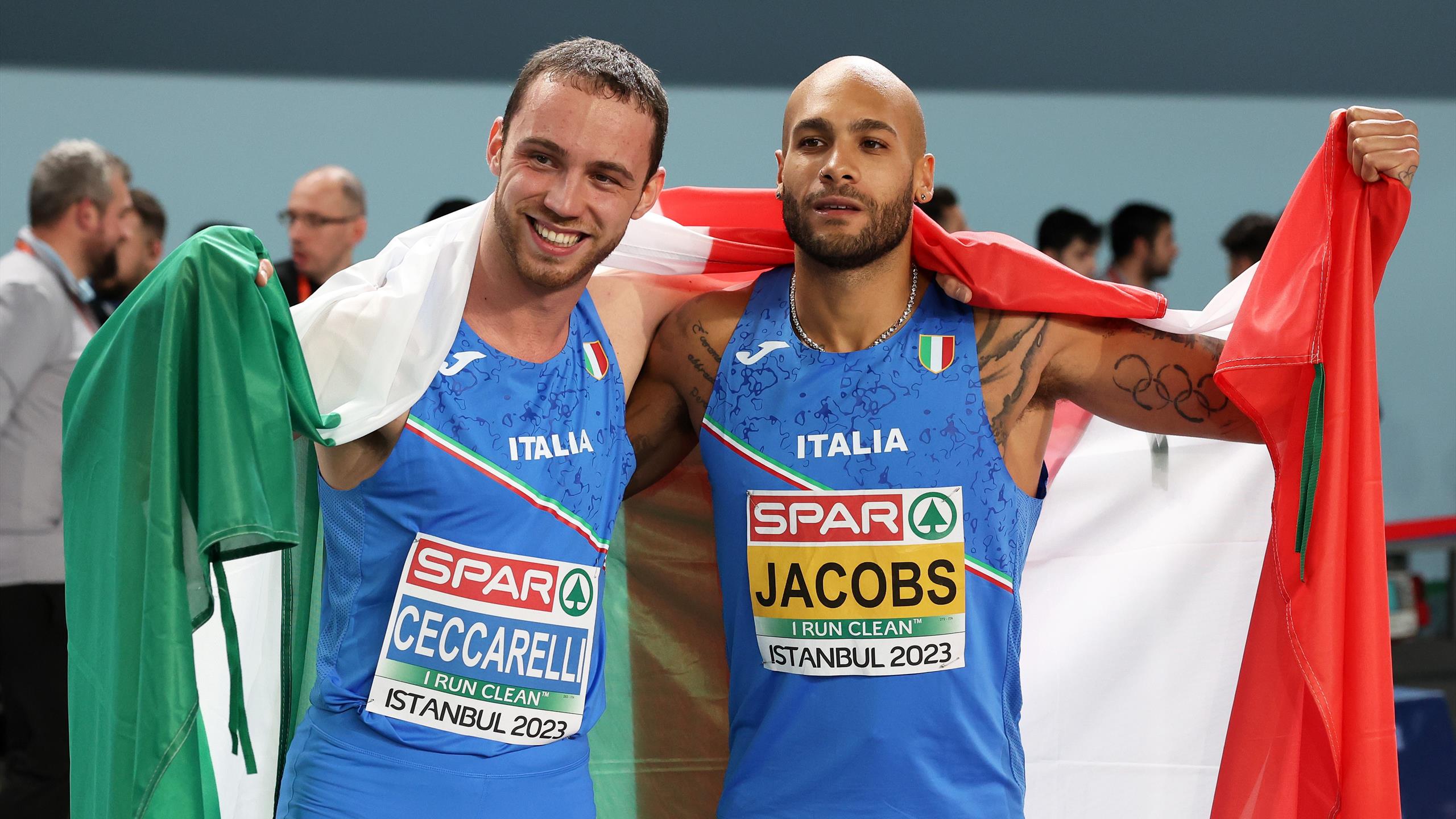Jacobs è solo argento: un super Ceccarelli è campione europeo nei 60 metri