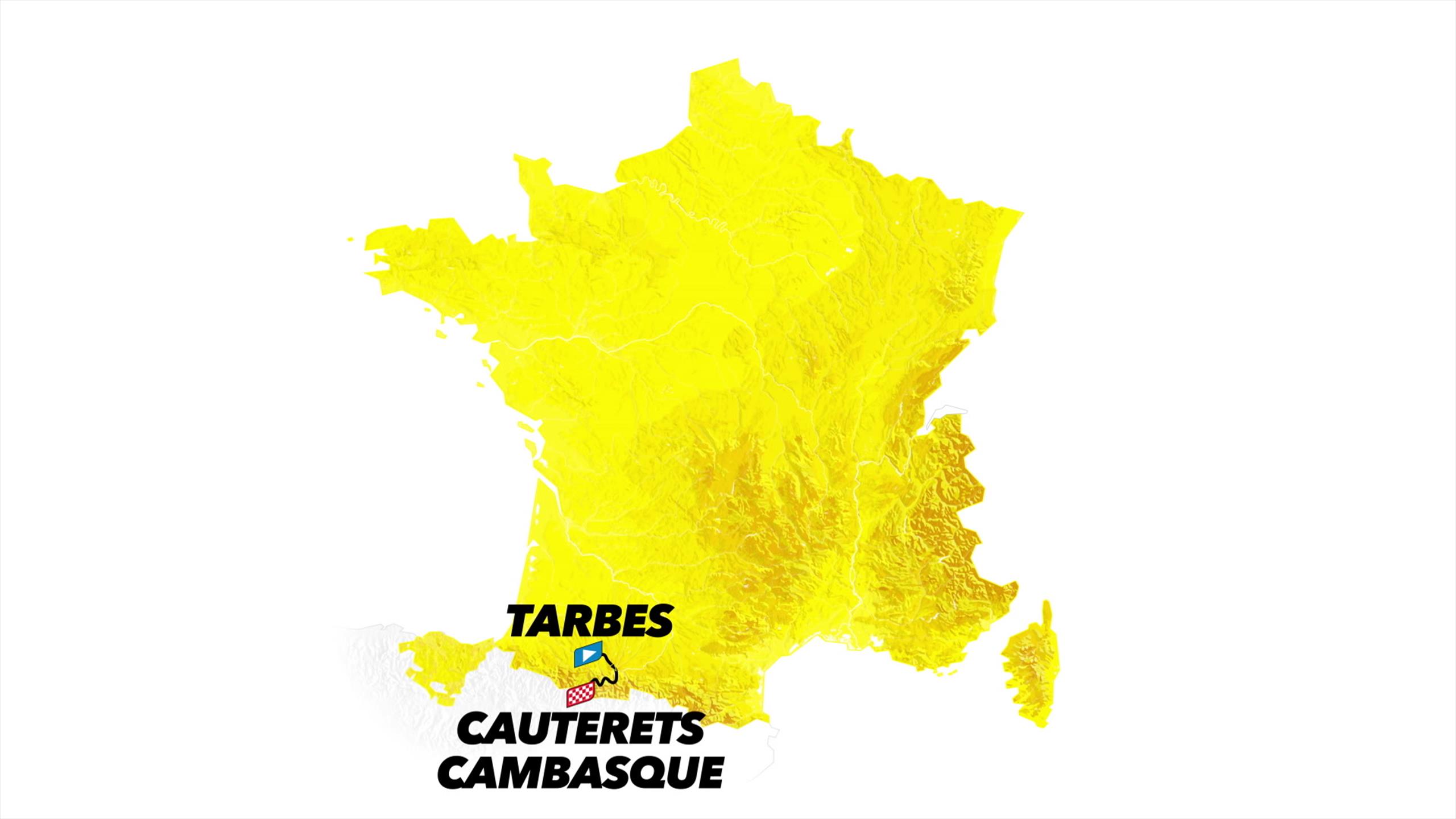 Tappa 6: Tarbes-Cauterets Cambasque, il profilo in 3D