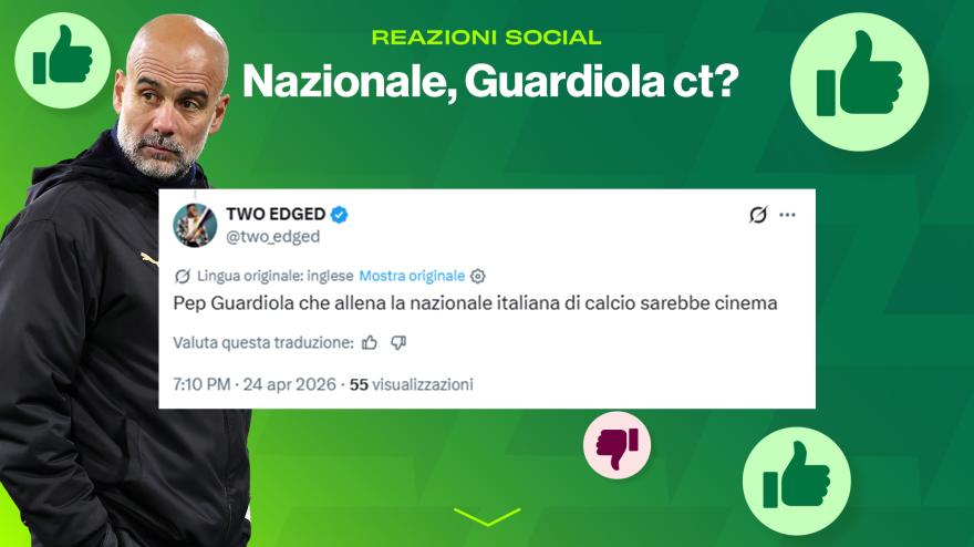 Guardiola ct dell'Italia? Social divisi: "Cinema", "Non funzionerebbe"