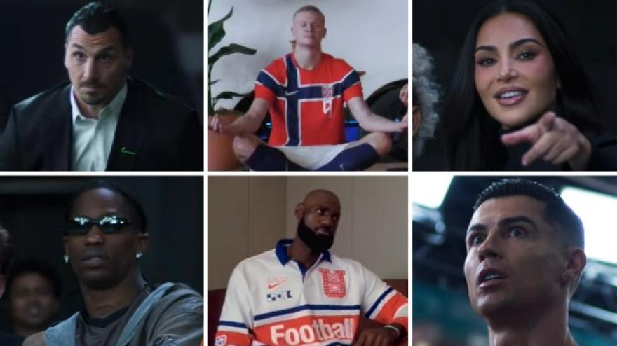 Ibra insegue CR7, LeBron, Travis Scott e Kim Kardashian: Nike, lo spot è clamoroso!